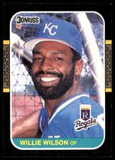 Willie Wilson 1987 Donruss #96 Royals MLB READ FREE SHIPPING AutographDen