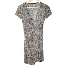 SHEIN brown and black leopard print dress size small S B175