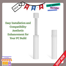 Adjustable GPU Support Bracket Anti Sag Aluminum Stand Magnetic 74-120mm White.