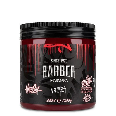Marmara Barber Hair Gel No.33 Red 500ml Strong Hold Styling Gel Fast Ship