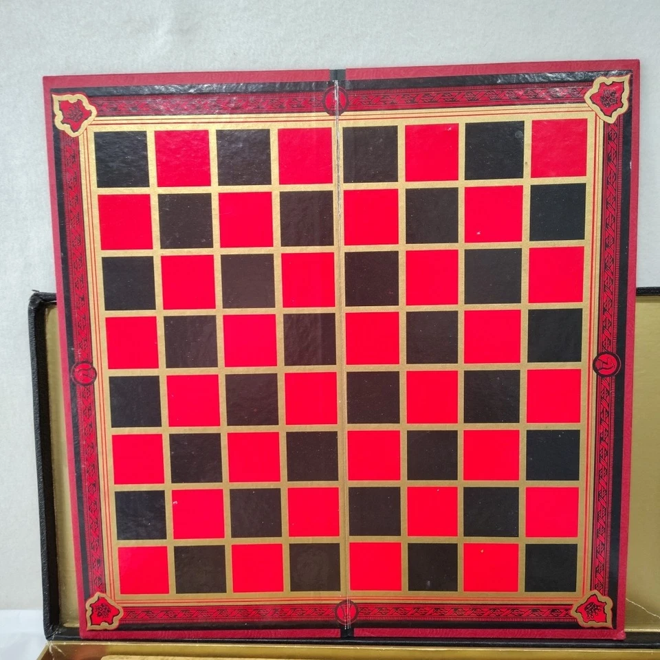 Selchow & Righter Chess Backgammon Checkers Set Vintage 1967 w Case **Read Des** - Image 4 of 4