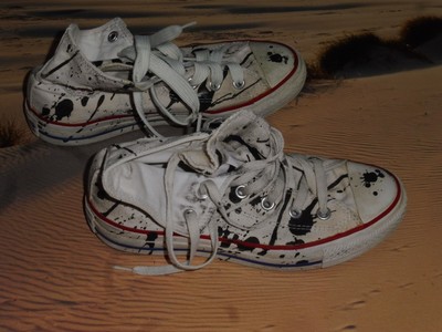 All Star Converse Chuck Taylor Gr 37,5 Stiefeletten Tintenkleckse 37 Farbkleckse