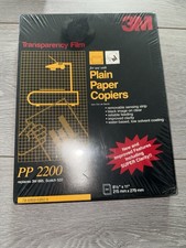 3M Transparency Film For Copiers 100 Sheets PP2200 BRAND NEW FACTORY SEALED