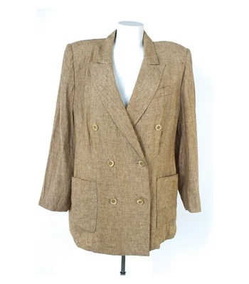 MARINA RINALDI Damen Blazer aus Gr. 27 (Kurzgröße) Leinen - Bild 1 von 4