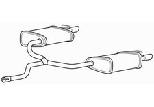 Rear Exhaust Silencer Back Box for Ford Mondeo ST220 MEBA 3.0 (2002-2005)