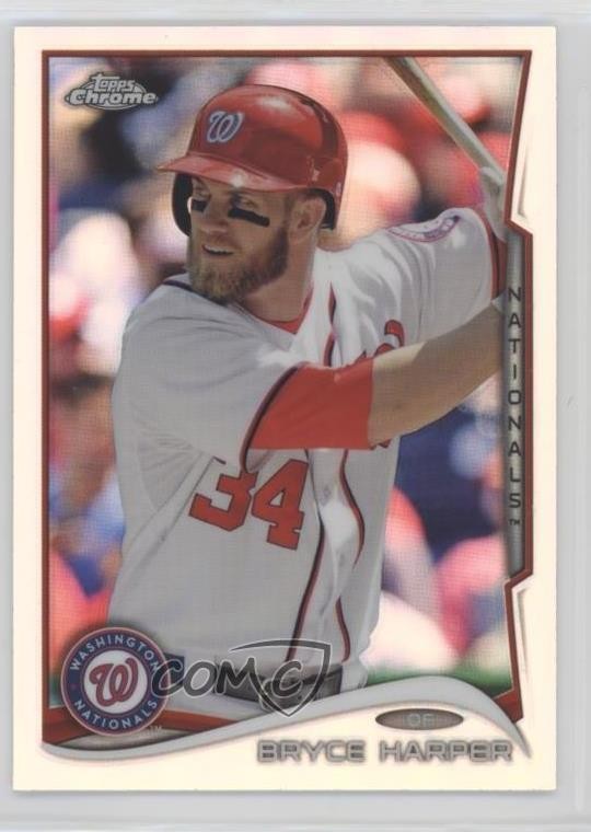2014 Topps Chrome Refractor Bryce Harper #150 0x2s