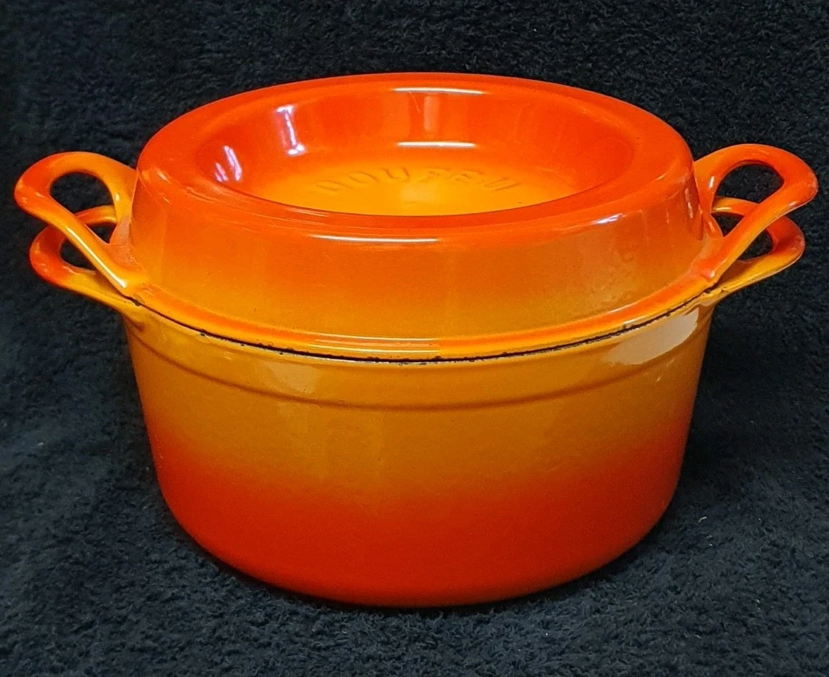 🔶️VINTAGE LE CREUSET DOUFEU COUSANCES CAST IRON ENAMEL DUTCH OVEN CASSEROLE 20