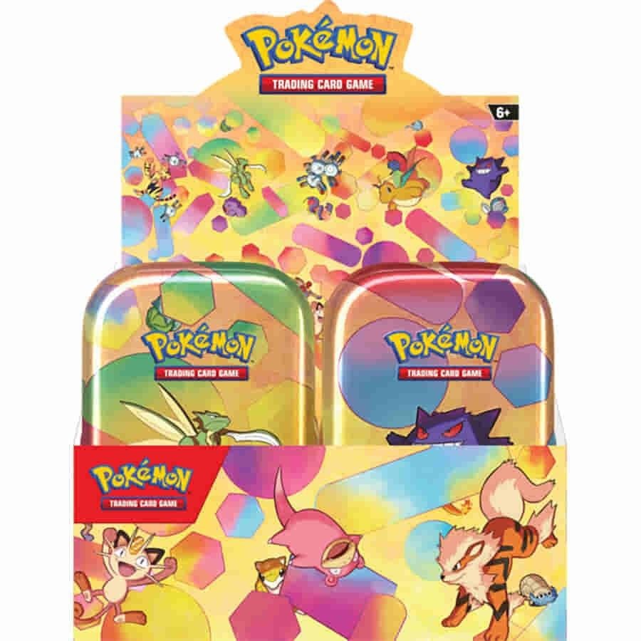 Pokemon 151 Mini Tin Display - SV: Scarlet & Violet 151 (MEW) SEALED 10 Tins