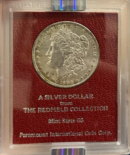 1896 NGC MS62 The Redfield Collection Morgan Silver Dollar