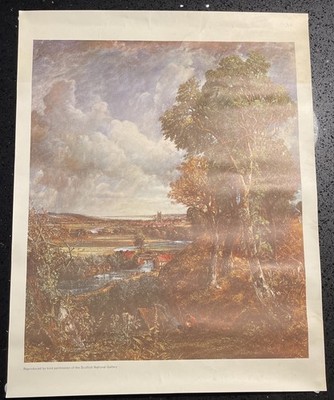  The Vale Of  Dedham , John Constable, Vintage Art Print, Scot National Gallery 