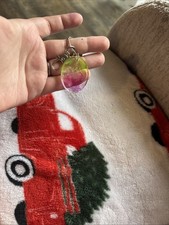 Keychain Pink And Yellow Watercolor Gifts For Her Gifts For Him
