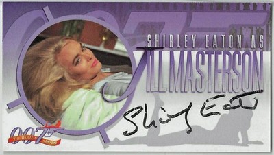 1998 Inkworks 007  Women of James Bond A4 Shirley Eaton Autograph Golldfinger