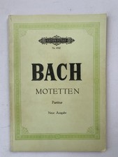 Noten. J.S. Bach. Motetten.   Neue Ausgabe.   Partitur.
