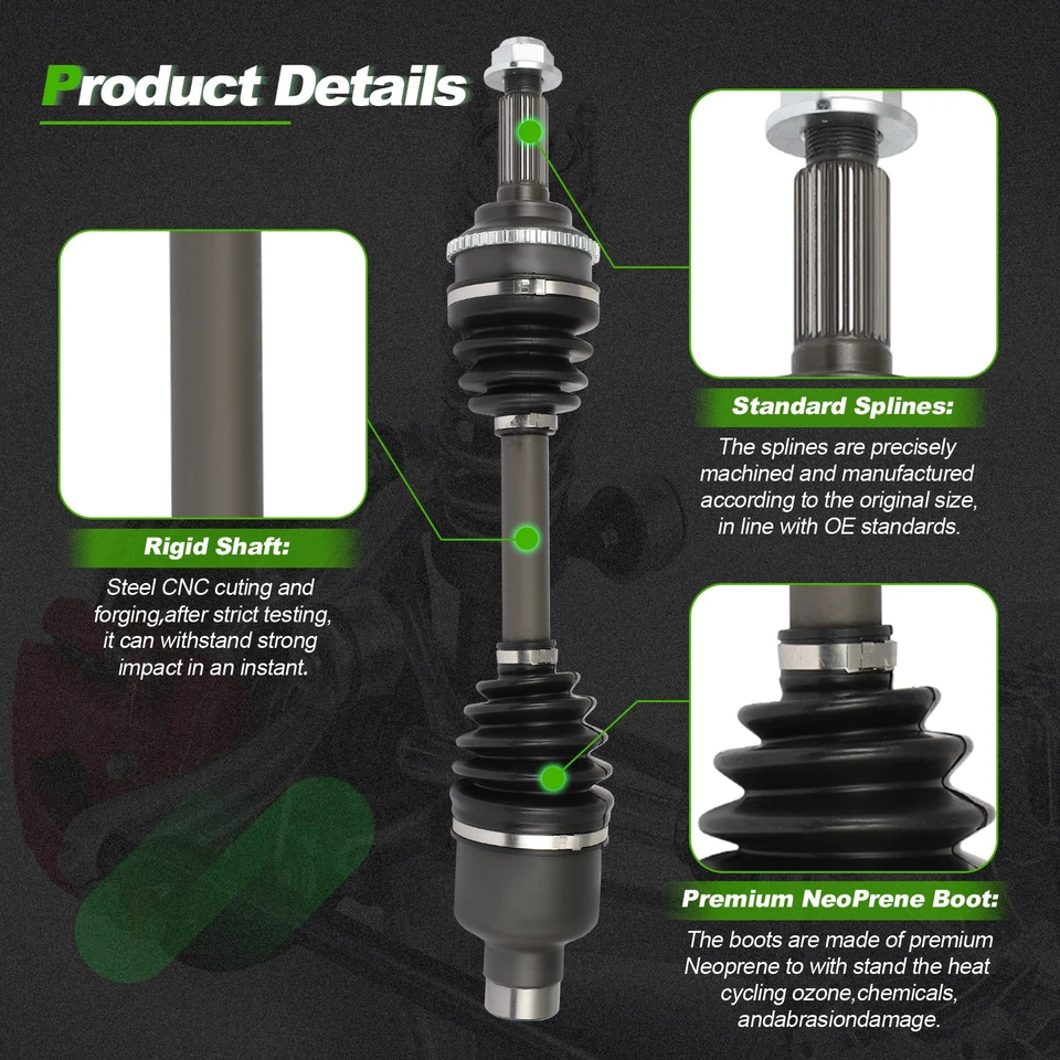 Eje delantero izquierdo derecho para Ford Escape Mazda Tribute Mercury Mariner CV Foto 3 de 4