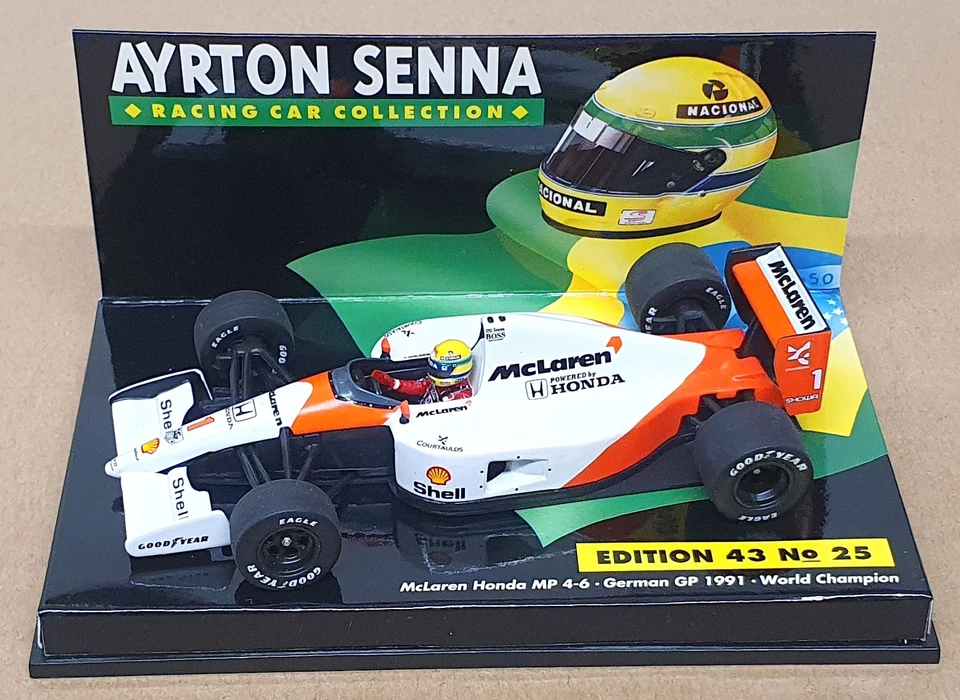 Minichamps 1/43 Scale 540 914391 - F1 McLaren Honda MP 4-6 German GP 1991 Senna - Image 4 of 4
