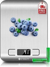Etekcity Food Kitchen Scale Digital Grams Ounces 11 lb 5 kg Stainless Steel