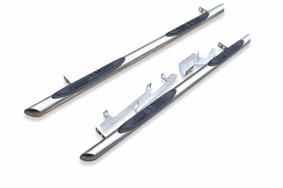3'' Chrom Seitenleisten + 4 Stufenpolster passend für Citroen Dispatch SpaceTourer 2016+ SWB