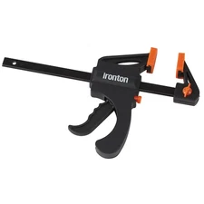 Ironton 6in. Ratcheting Bar Clamp/Spreader, 490-Lb. Clamping Pressure, 5.9in.