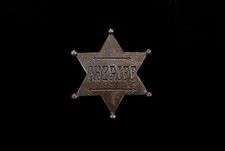 Sheriff Star Badge Costume Accessory One Size