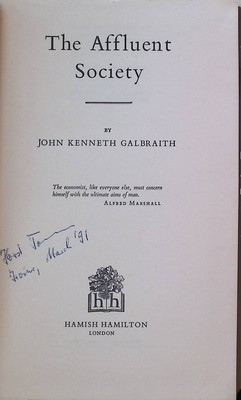 The Affluent Society Galbraith, John Kenneth: