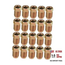 20pcs M10x1.0 Threads Brake Line Nut Fittings For 316 Steel Brake Line