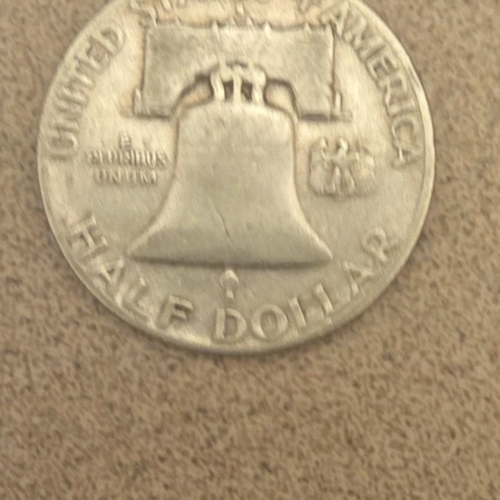 1949 Franklin Half Dollar 50C Circulated 90% Silver United States Coin