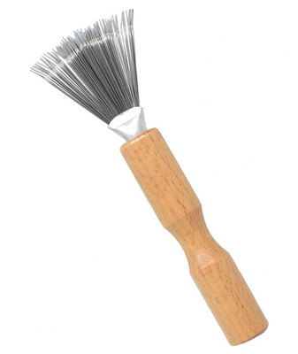 Hair Brush Cleaner with Metal Wire Rake for Hair Dust Lint Removal