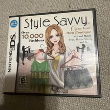 Style Savvy Nintendo DS Case and Manual ONLY - Nice Condition