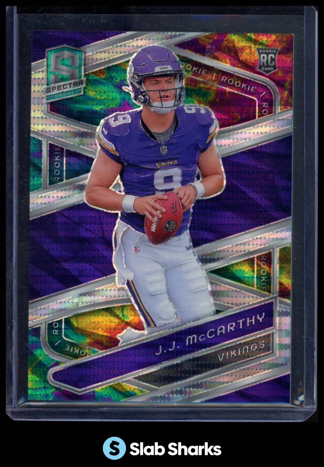 2024 PANINI SPECTRA #121 J.J. MCCARTHY ROOKIES CELESTIAL RC ROOKIE /99