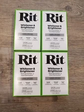 4PK Rit Laundry Treatment Whitener and Brightener Powder 1oz each x 4