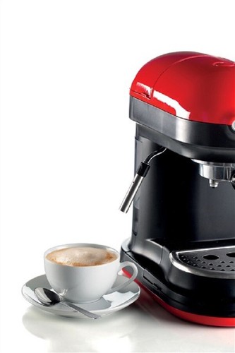 CAFETERA ESPRESSO MODERNA CON MOLINILLO DE CAFÉ INTEGRADO ROJA | ARIETE - Imagen 7 de 14