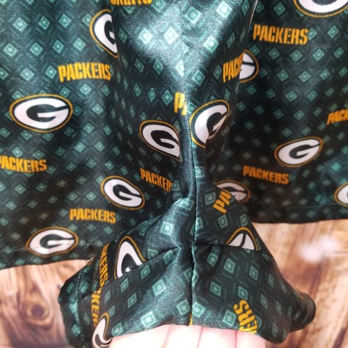 Reebok Green Bay Packers NFL Women's XL Button Up Short Sleeve & Shorts PJ Set - Picture 13 of 15
