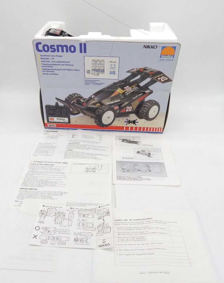 Nikko Tronico RC-System Cosmo II - Sportlicher Aero Buggy - vintage - NEU/MIB - Bild 2 von 4