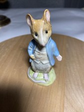 Beatrix Potter Johnny Town-Mouse Beswick England Warne  Co. Figurine Grannycore
