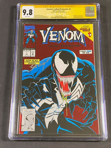 Venom: Lethal Protector #1 1993 CGC 9.8 Wt Pages 3867595008 Signature Series