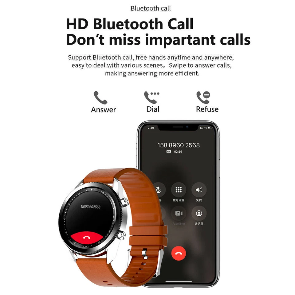 Business Smart Watch Fitness Tracker Women Men Watches Sleep Monitor Pedometer - Image 4 of 4