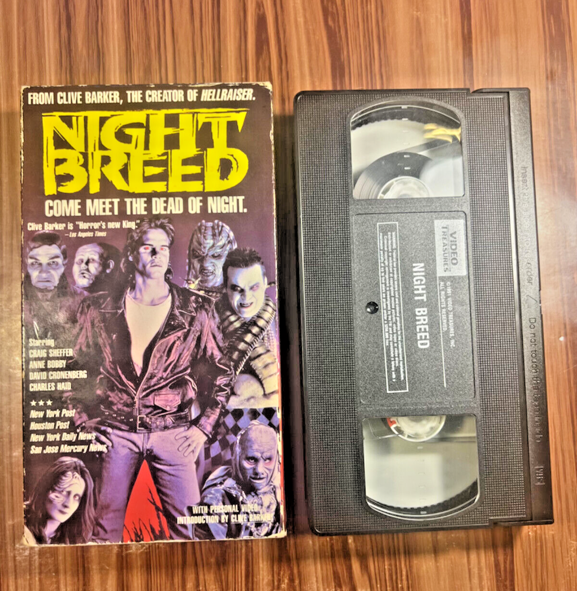 Night Breed VHS 1990 Clive Barker David Cronenberg Horror Movie