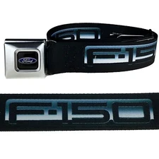Ford F150 Seatbelt Style Belt Official Licensed Black /Blue Buckle Down SZ 24-42