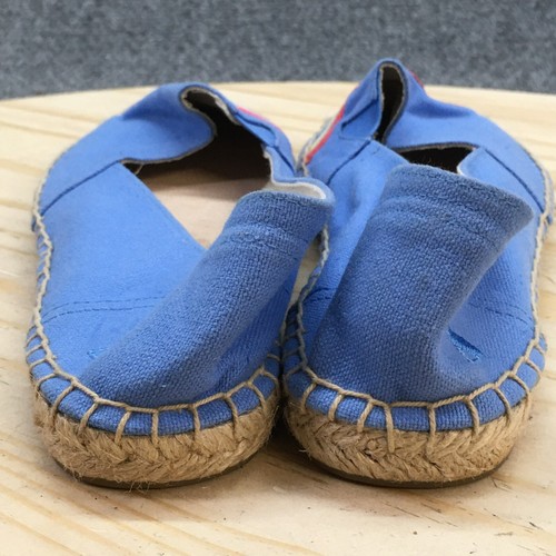Joules Shoes Womens 9 Shelbury Slip On Espadrille Blue Fabric Closed Toe NEW - Picture 7 of 16