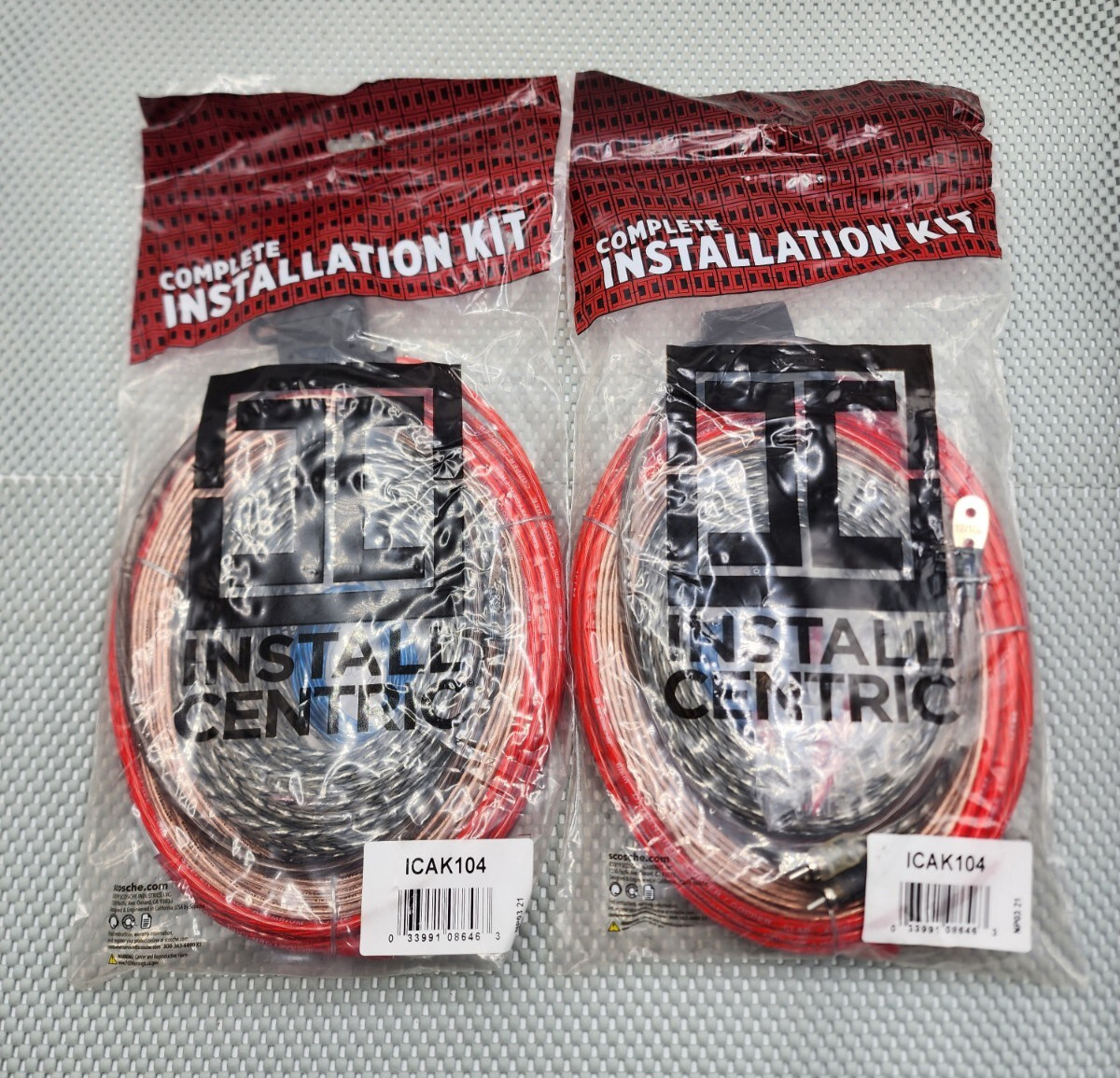LOT OF 2 Scosche Install Centric ICAK104 10 Gauge 4-Channel 