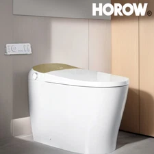 Smart Bidet Toilet with Heated Seat Auto Flush Instant Heating Water Soft Close