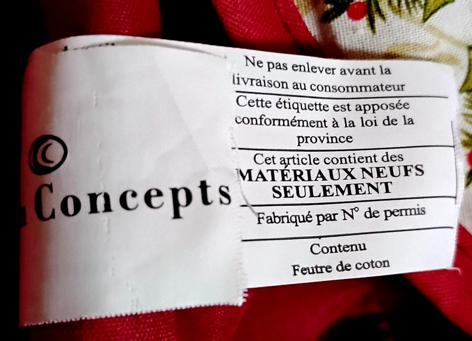 CONCEPTO DE ALGODÓN Cesta de Pan Navidad Vacaciones Cena Cardenal Cubierta Calentamiento 10" Foto 2 de 4