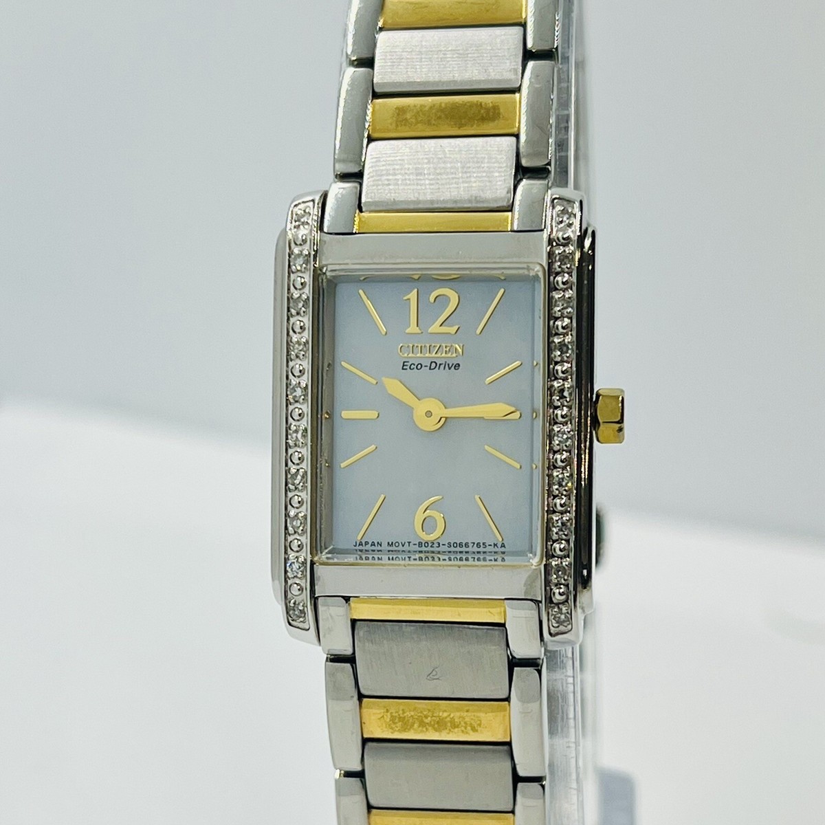 Citizen Women's Eco-Drive Palidoro Diamond Two Tone Rectangle