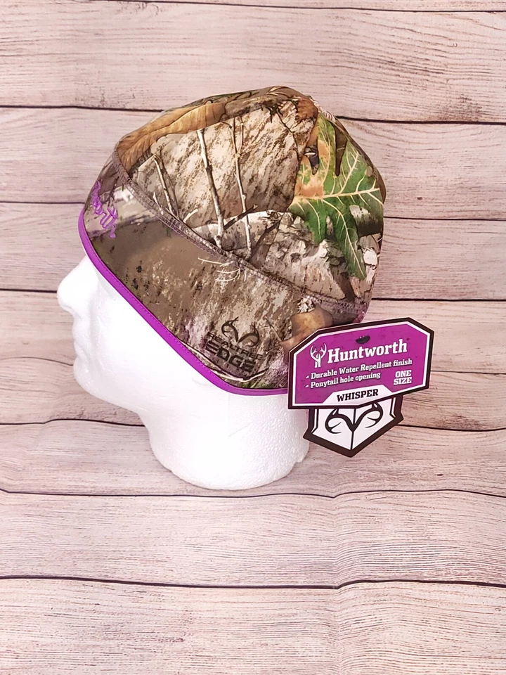 Huntworth Whisper Beanie Hat Cap Mossy Oak  Fleece Hunting - Image 4 of 4