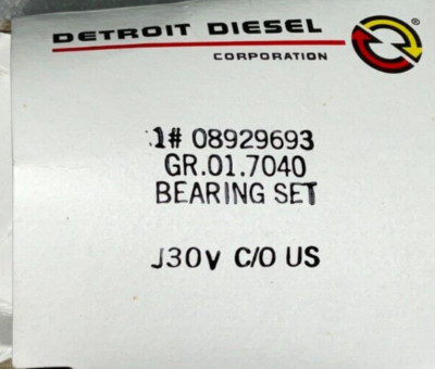 GENUINE Detroit Diesel SERIES 60 8929693 8929696 .030mm Camshaft 
