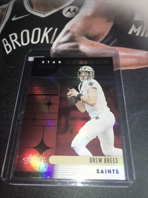 Panini Absolute Drew Brees Red Holo Base Saints Legend SP /100