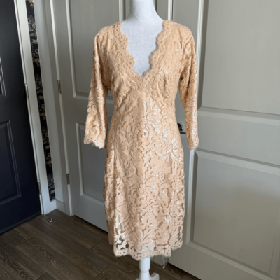 tadashi shoji cocktail dresses Women's Burgess Embroidered Lace Dress Tadashi Shoji effortlessly combines glamour with ease Tadashi Shoji 3-D Floral Cocktail