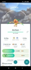 Pokemon Shiny Archen - TRA'DE 20k Or 1 Mill Dust GO - Pls Read Item Description