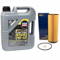 MotoröL ÖL ÖLfilter Set SH421P Toptec 5W40 5 Liter FüR Audi A6 Skoda VW Passat