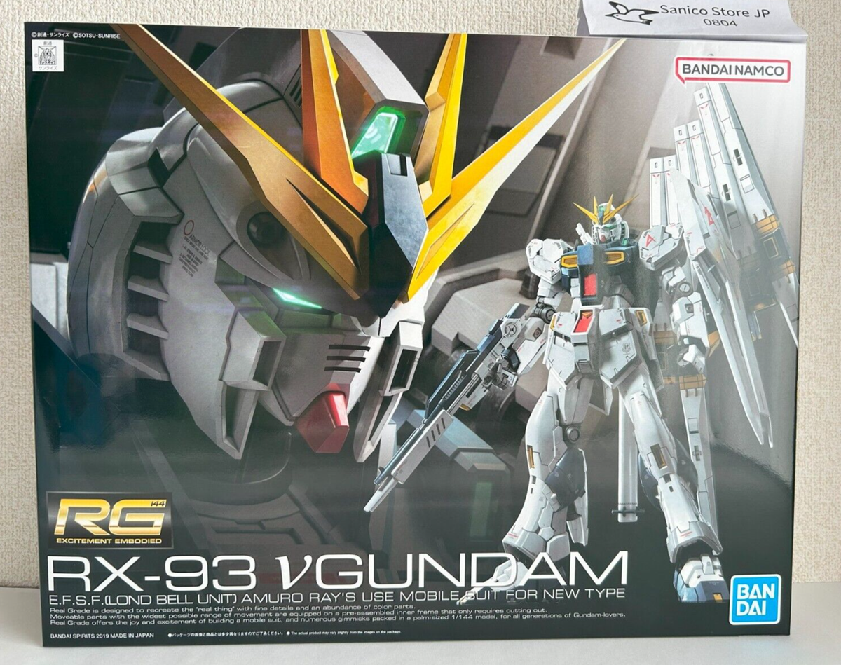 RG 1/144 RX-93 νGUNDAM BANDAI RG 1/144 RX-93 νGundam Amuro Ray's Use MS From Japan New